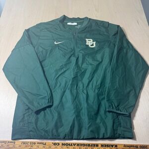 Nike Baylor Bears NCAA Storm-FIT Pullover Jacket Mens Large Green Player‎ issued